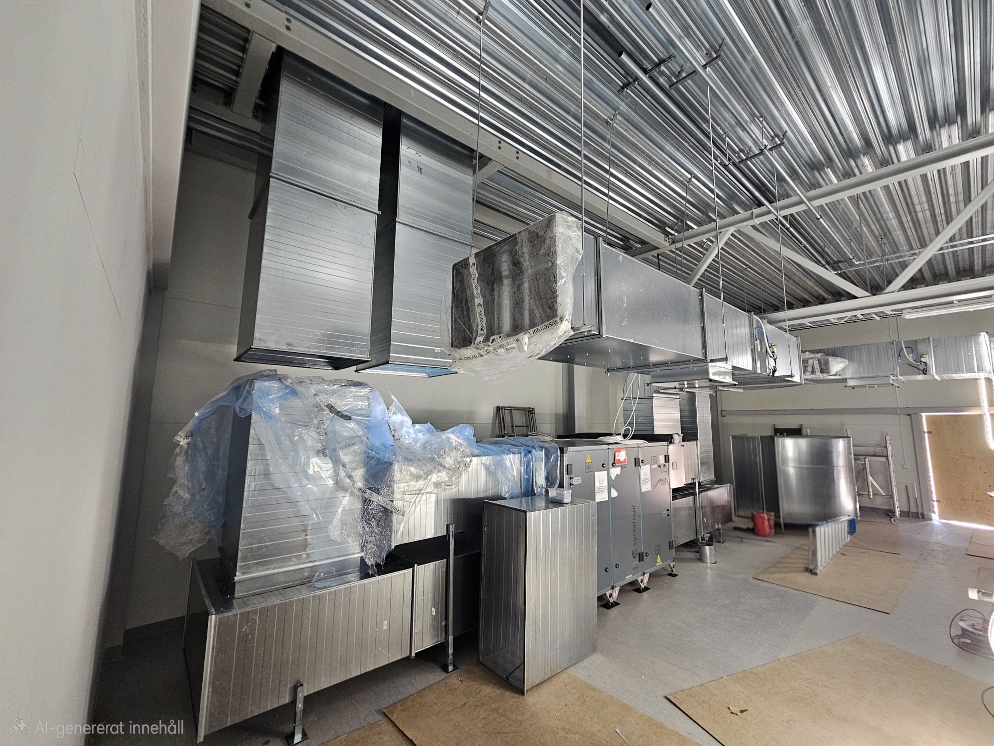 Ventilationsaggregat i takmontage